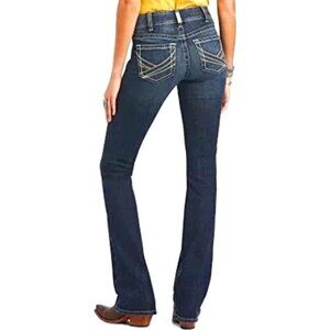 ARIAT REAL DENIM PERFECT RISE REAL LEXIE BOOTCUT JEANS WESTERN STRETCH DENIM 32R